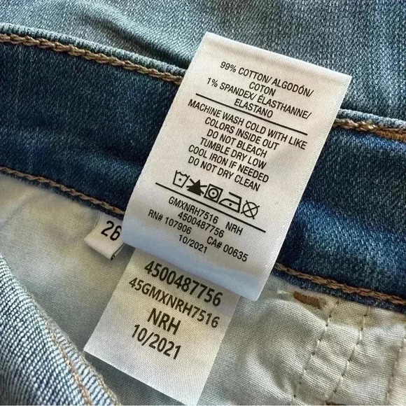 Hudson Natalie Midrise Slim Boyfriend Jeans Sz 26 - Picture 12 of 13